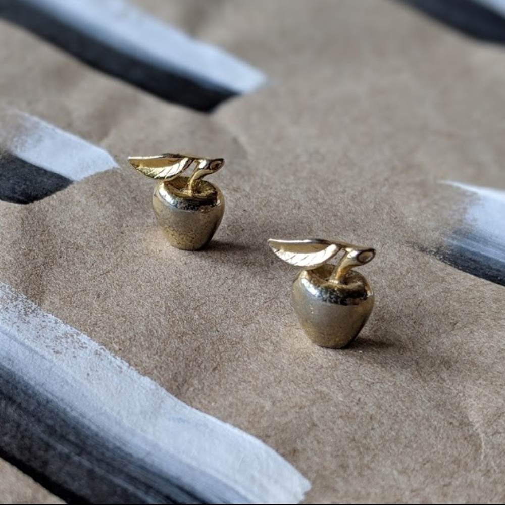 Vintage Pair of Apple Pins